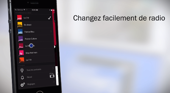 Tout Radio France dans une appli