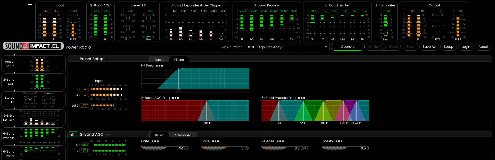 IMPACT .CL - Filters (pour un détail sur la partie filtrage). © Vincent Defretin SOUND4.