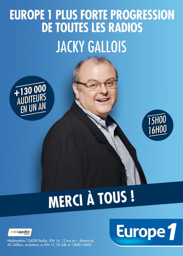 Audience : Europe 1 le fait savoir