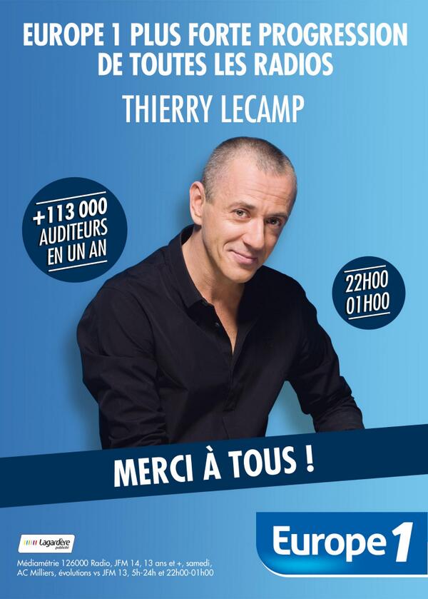 Audience : Europe 1 le fait savoir