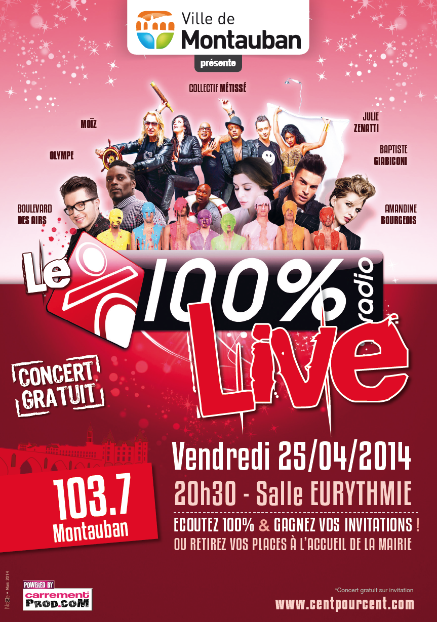 Un "100% Live" à Montauban par 100%