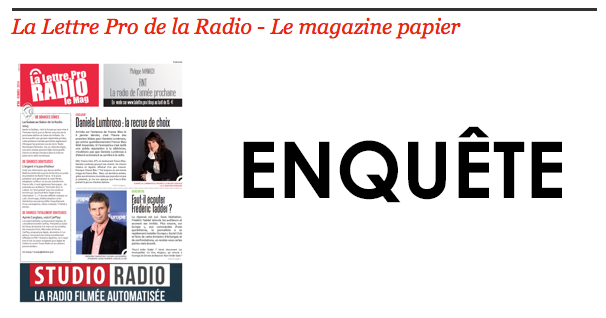 Enquête sur La Lettre Pro de la Radio et ses supports