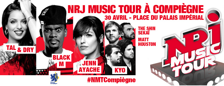 Le "NRJ Music Tour" fait étape à Compiègne