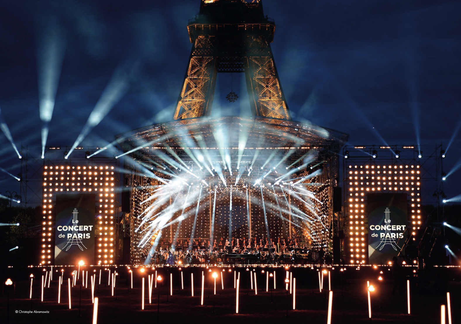 Le "Concert de Paris" se déroulera le jeudi 14 juillet 2022 à 21h. Il sera notamment diffusé sur France Inter et France 2 © Christophe Abramowitz