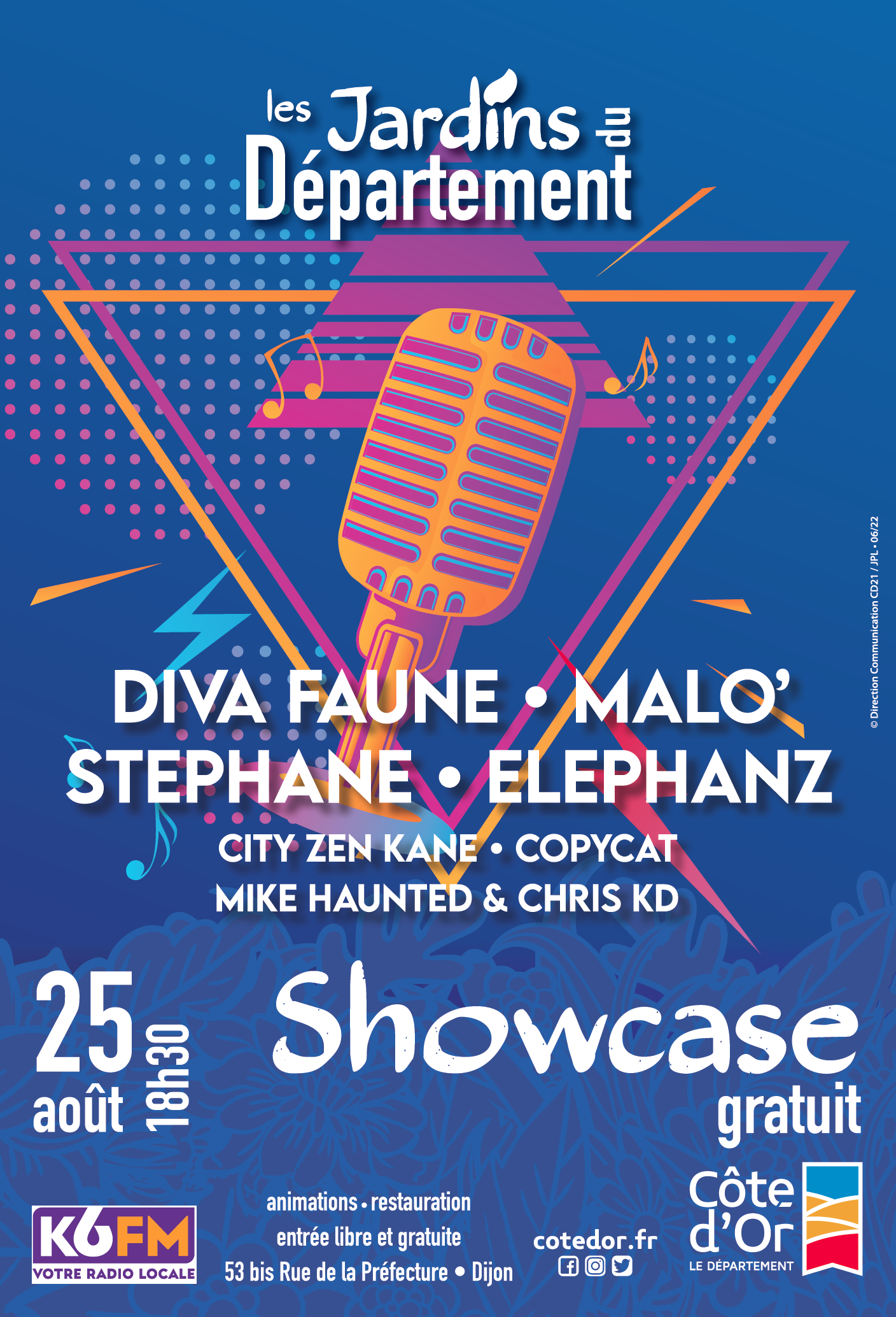 Un showcase K6FM gratuit dans les jardins du Département