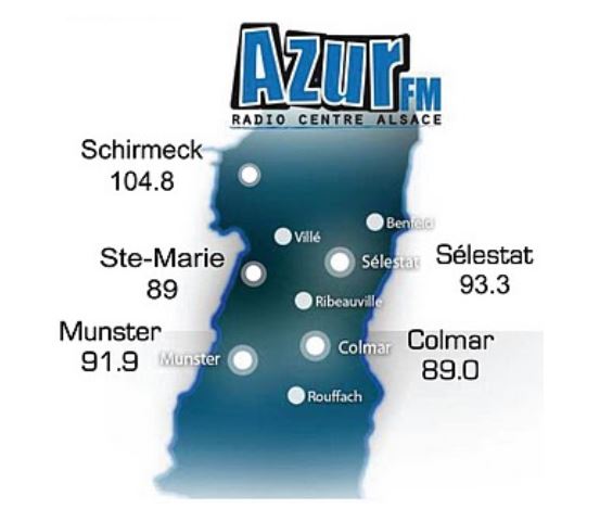 Azur FM, la radio associative du centre-Alsace.
