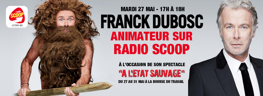 Franck Dubosc animateur sur Radio Scoop
