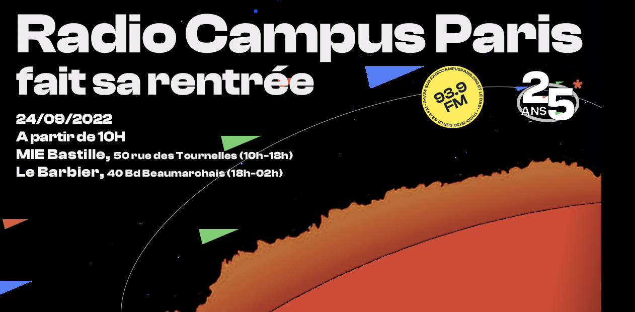 Radio Campus Paris fait sa rentrée et fête ses 25 ans