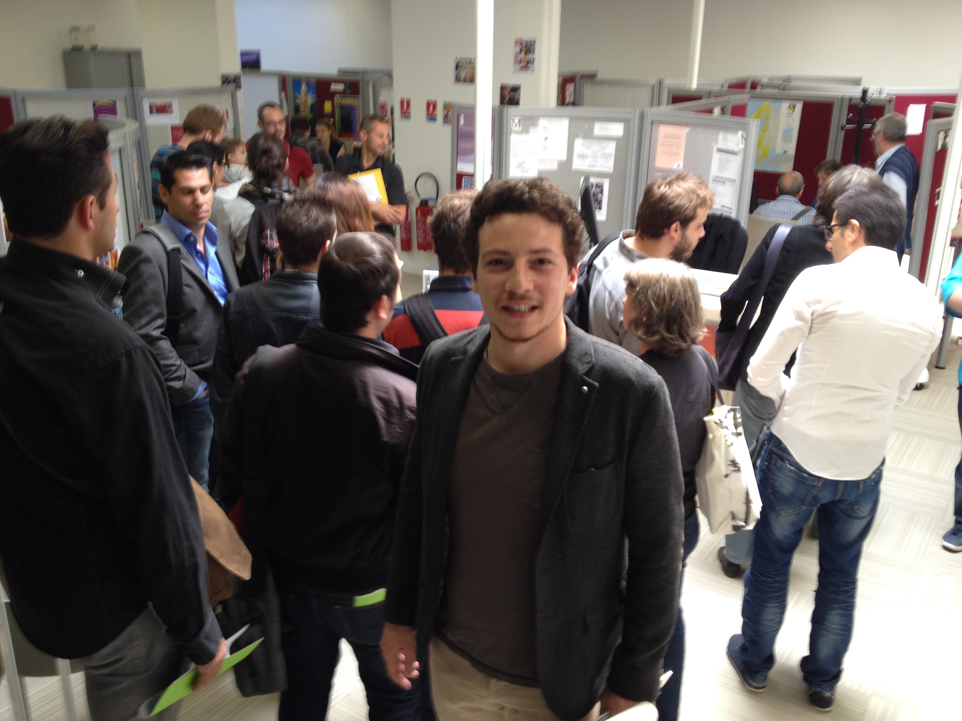 On a croisé du beau monde dans ce petit salon, comme ici Pierre Montel, du SNRL.