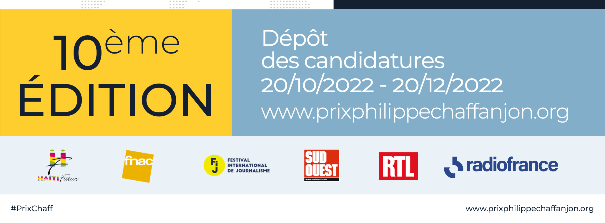 Inscriptions ouvertes pour le Prix Philippe Chaffanjon