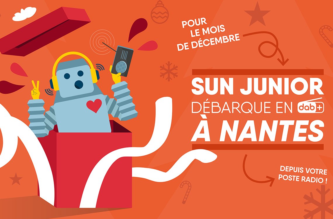 La radio SUN Junior diffusée à Nantes en DAB+