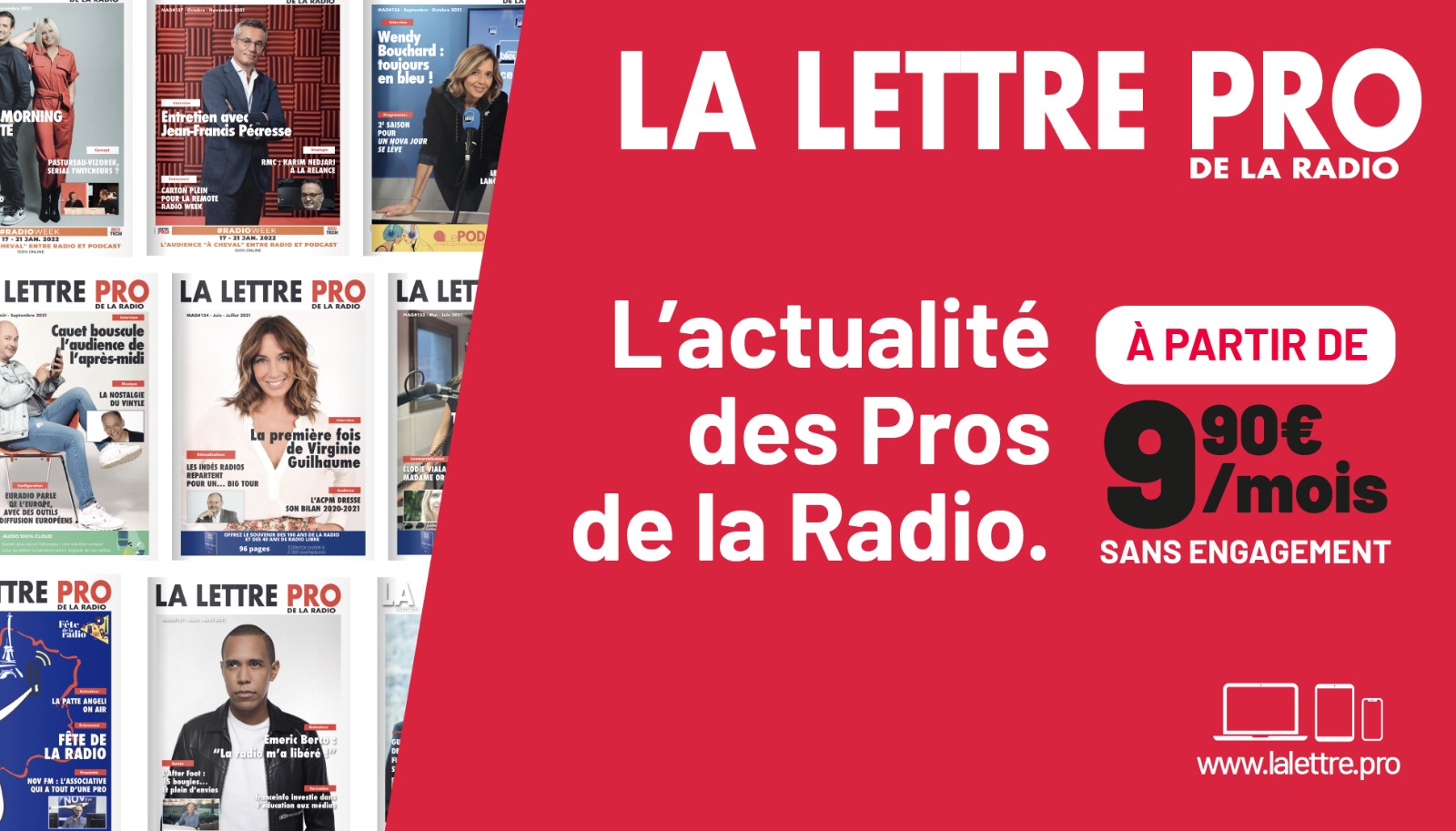 Abonnez-vous à La Lettre Pro de la Radio ! 