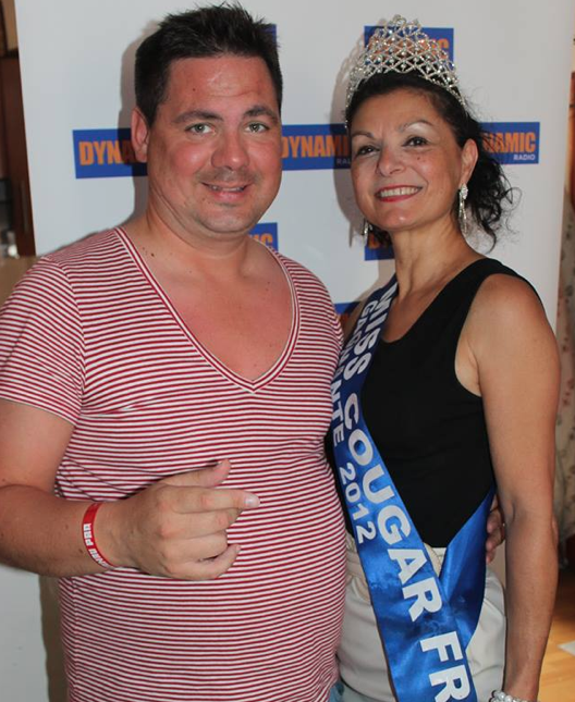 Frédéric aux côtés de Nicole, Miss Cougar 2012