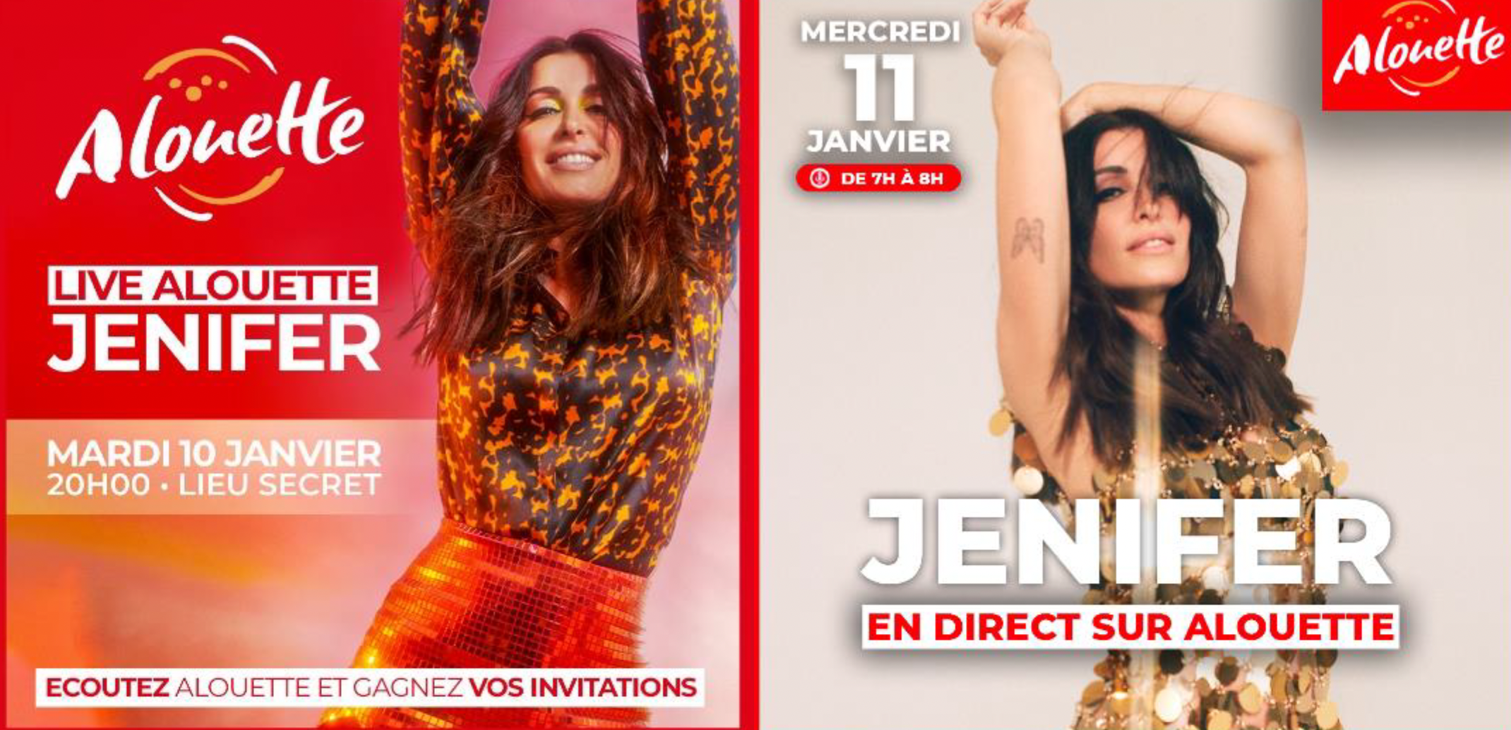 Alouette : un concert avec Jenifer dans un lieu tenu secret
