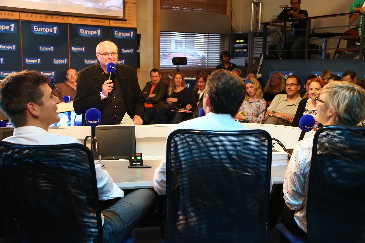 Jacky Gallois, Thomas Sotto, Axel de Tarlé et Marion Calais © Wladimir Simic CAPA - Europe 1