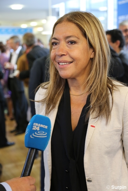 Marie-Christine Saragosse, présidente de France Médias Monde © Serge Surpin