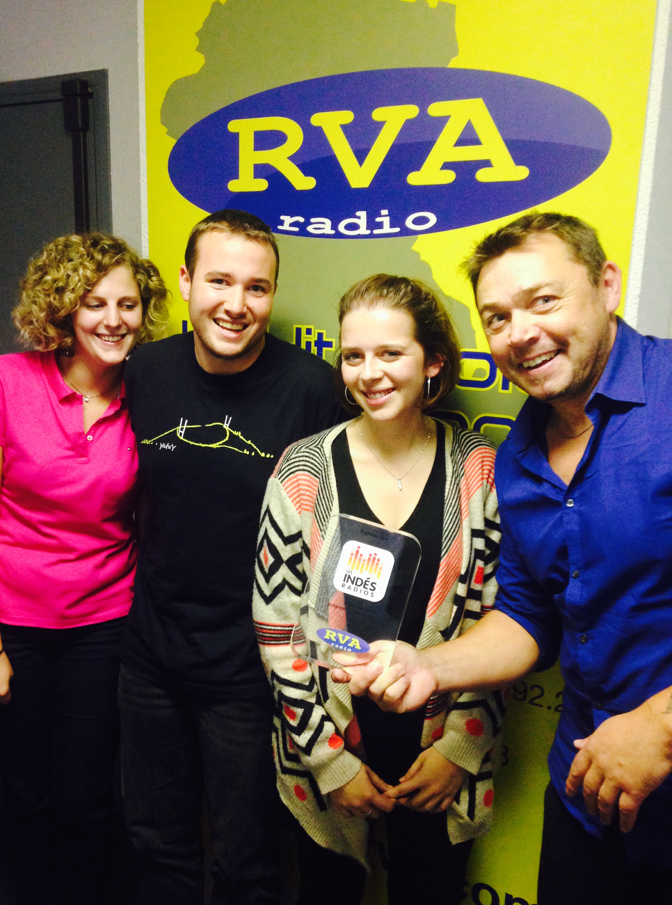 RVA distinguée par le Trophée des Indés Radios