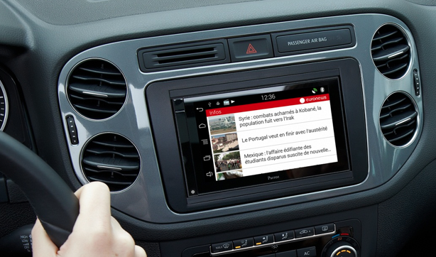 En voiture avec Euronews et Parrot