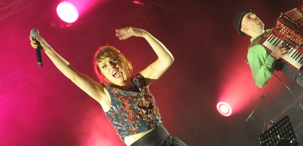 Zaz au Studio 104 avec France Bleu