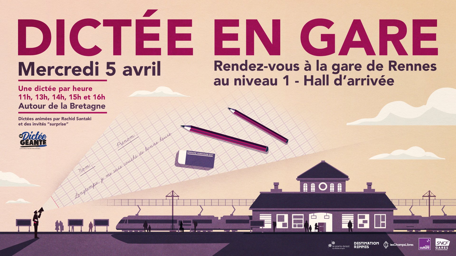 France Culture : la "Dictée en gare" s'invite à Rennes