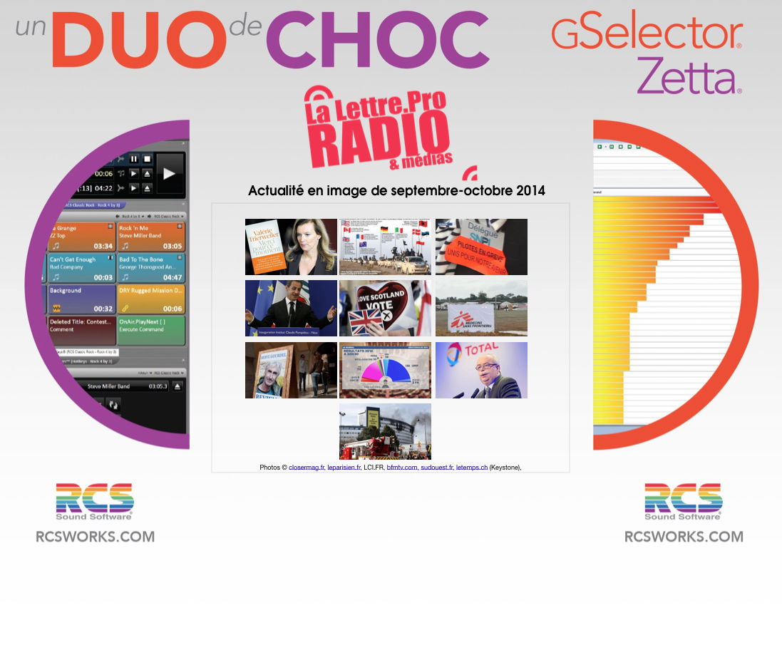 126 000 Radio - Les événements en images de la période septembre-octobre 2014