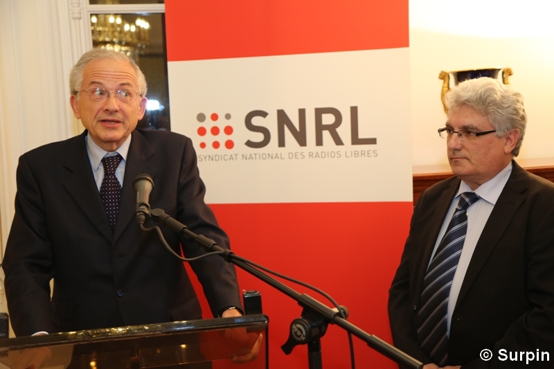 Ovilier Schrameck (CSA) et Emmanuel Boutterin (SNRL) © Serge Surpin