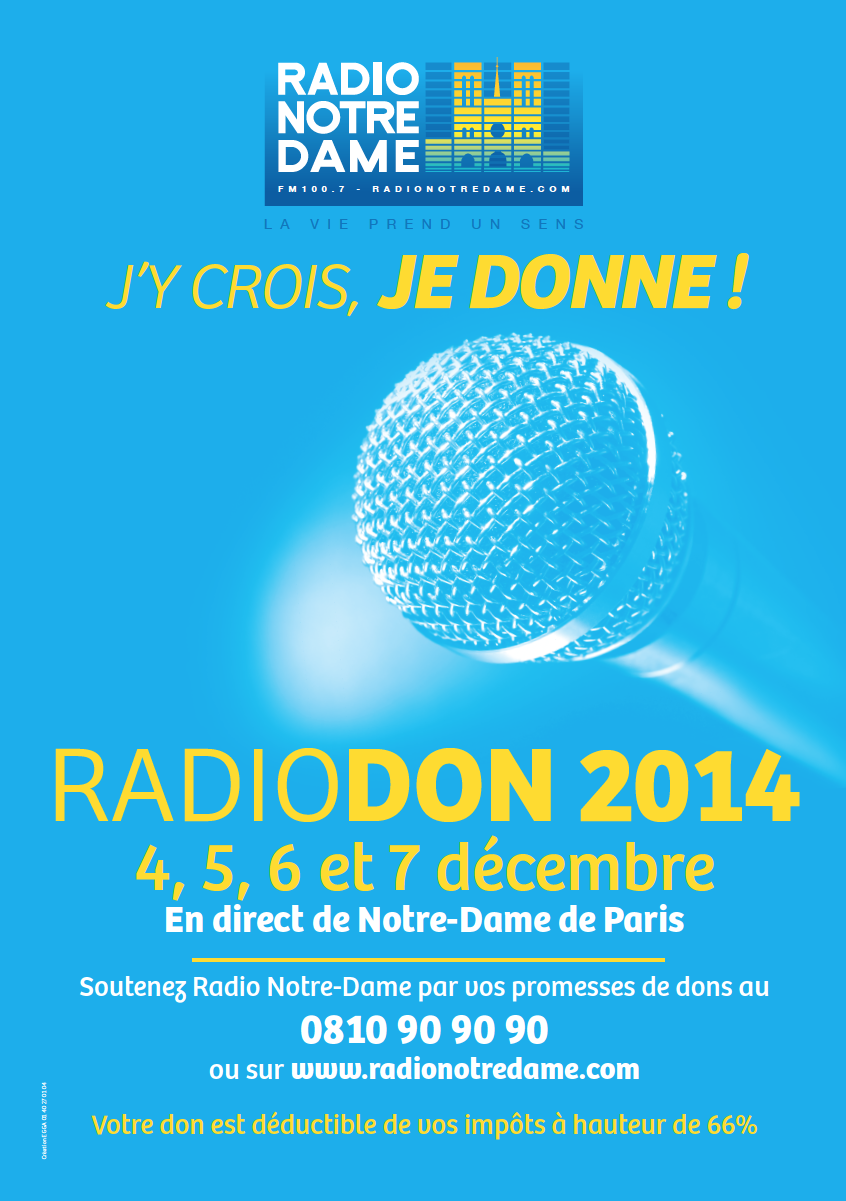 Nouveau Radio Don pour Radio Notre Dame