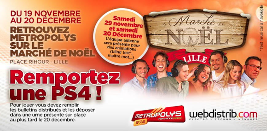 Metropolys, radio officielle du marché de Noël de Lille