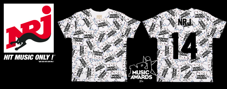 Des T-shirts aux couleurs des NRJ Music Awards