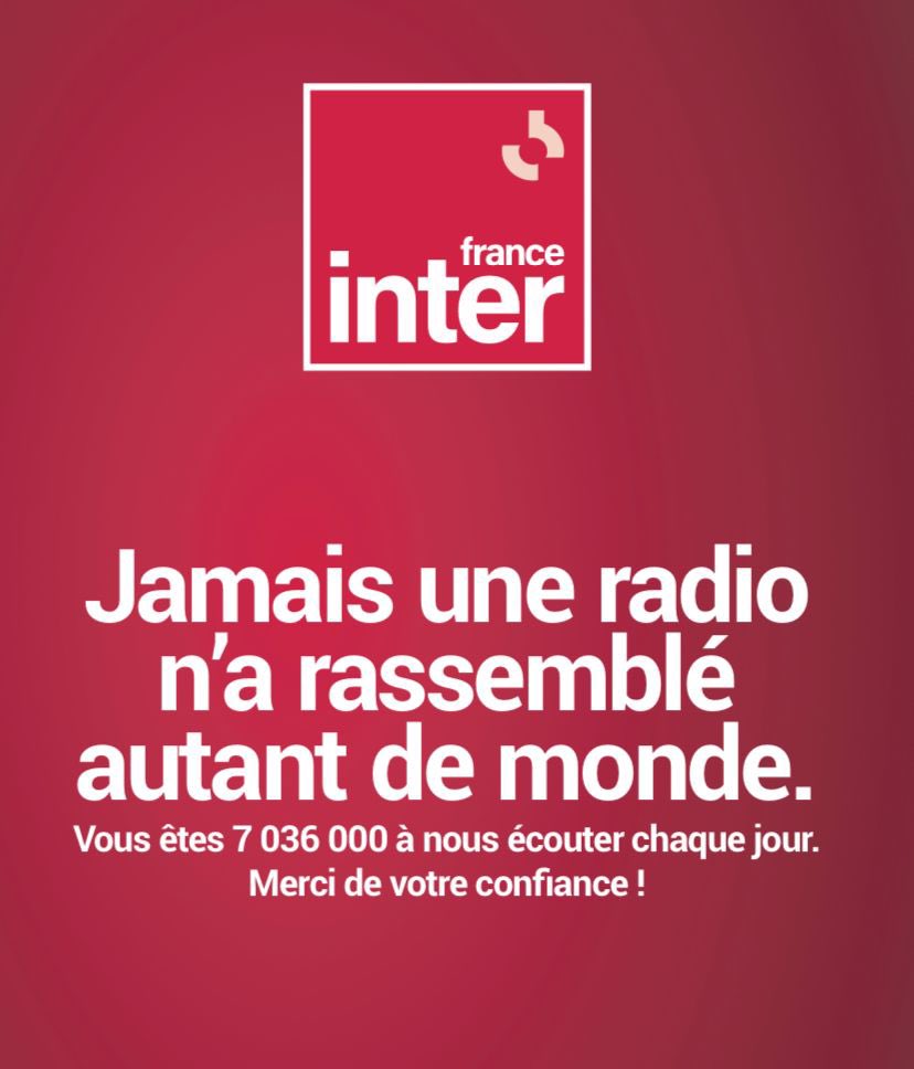 France inter : première radio à dépasser les 7 millions d'auditeurs