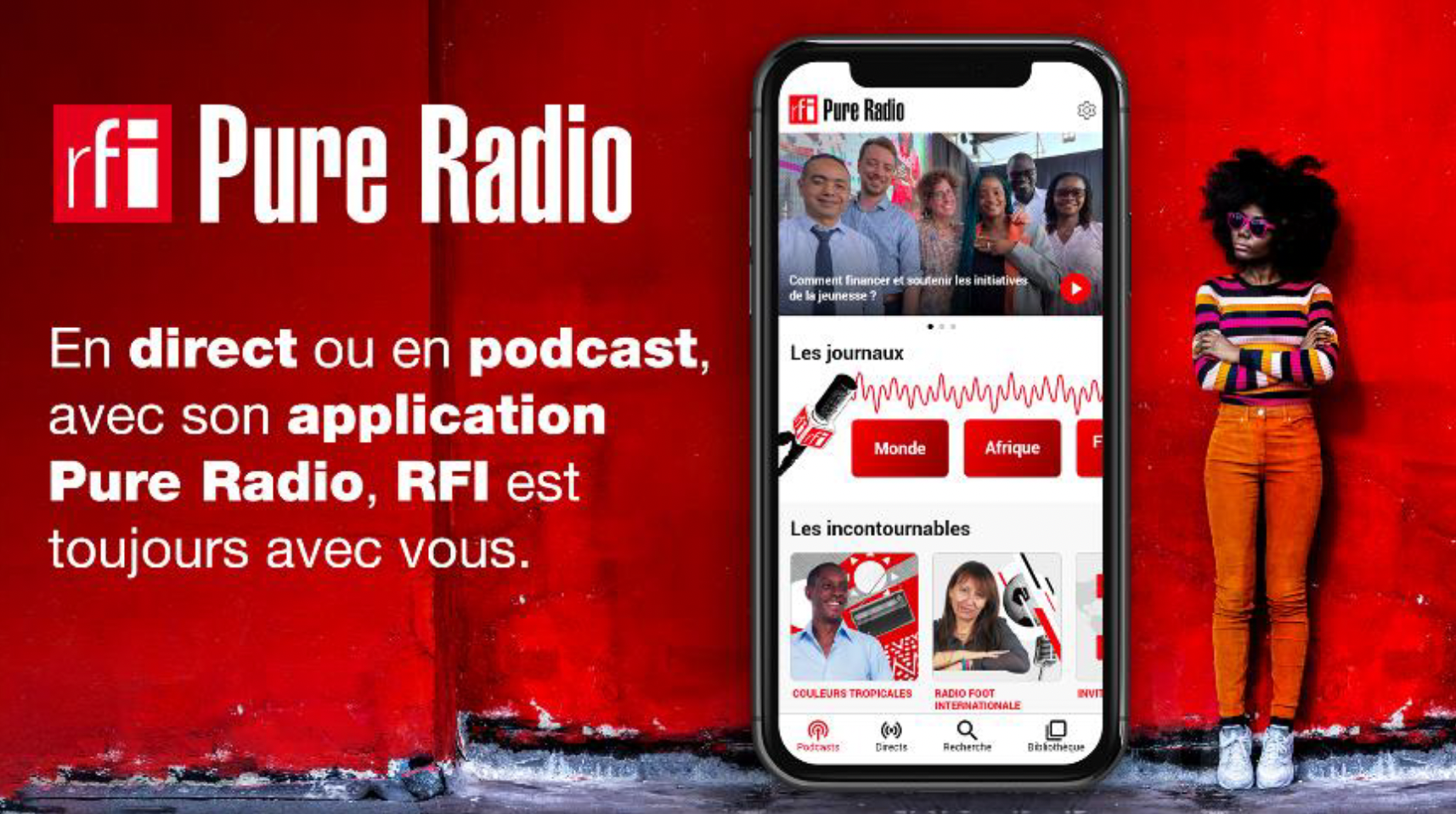 "RFI Pure Radio" : l'application 100% audio fait peau neuve