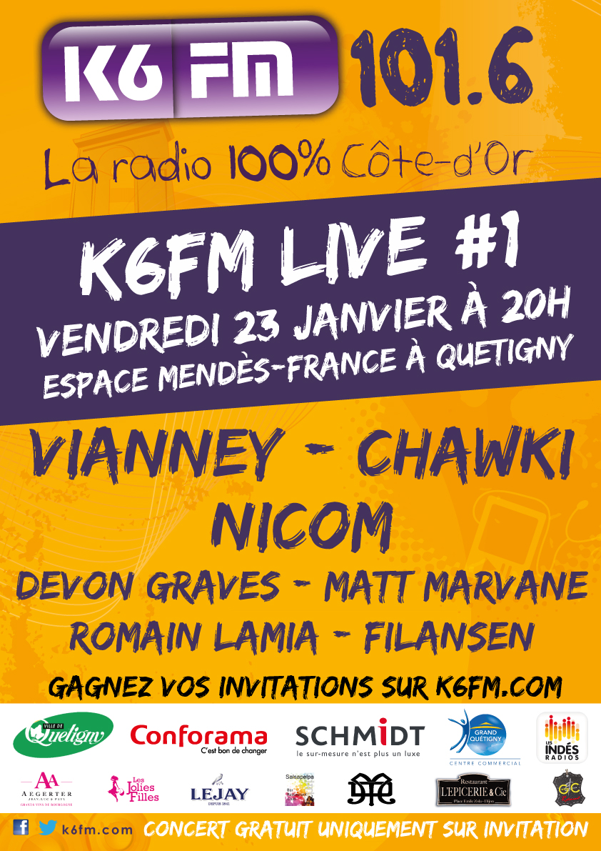Première édition du K6FM Live