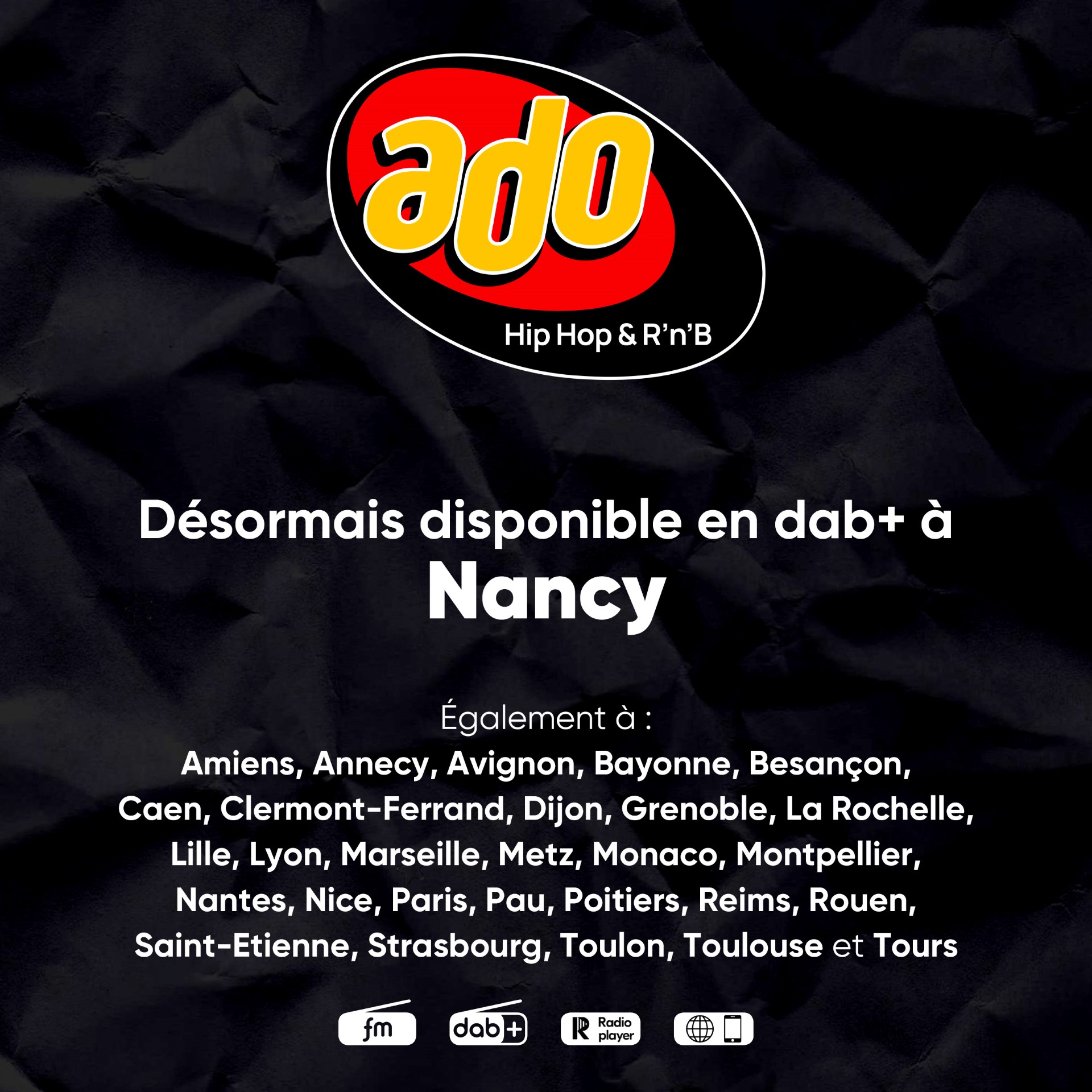 Les radios Ado et Oui FM arrivent en DAB+ à Nancy