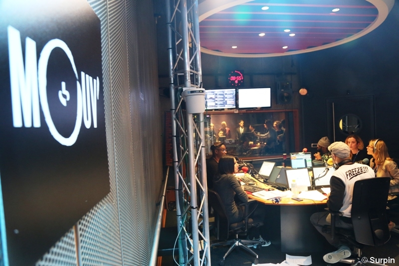Le studio de Mouv' ce matin © Serge Surpin