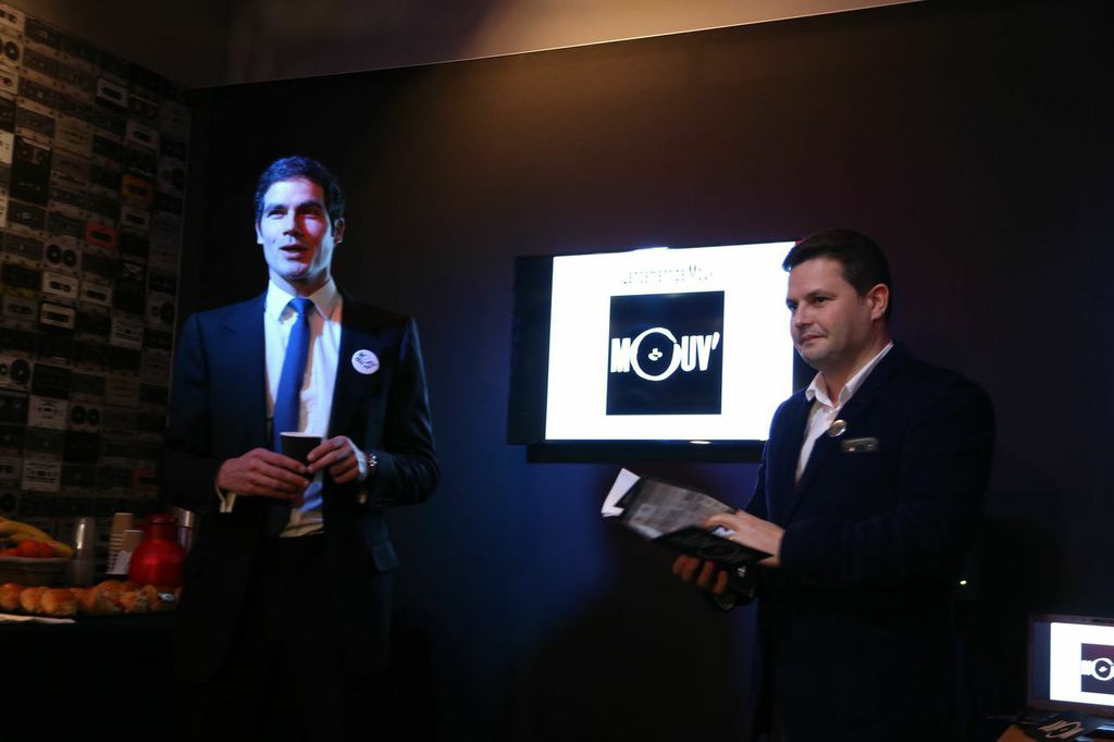 Bruno Laforestrie (ici à droite) sera exceptionnellement présent au Salon de la Radio aujourd'hui à 12h30