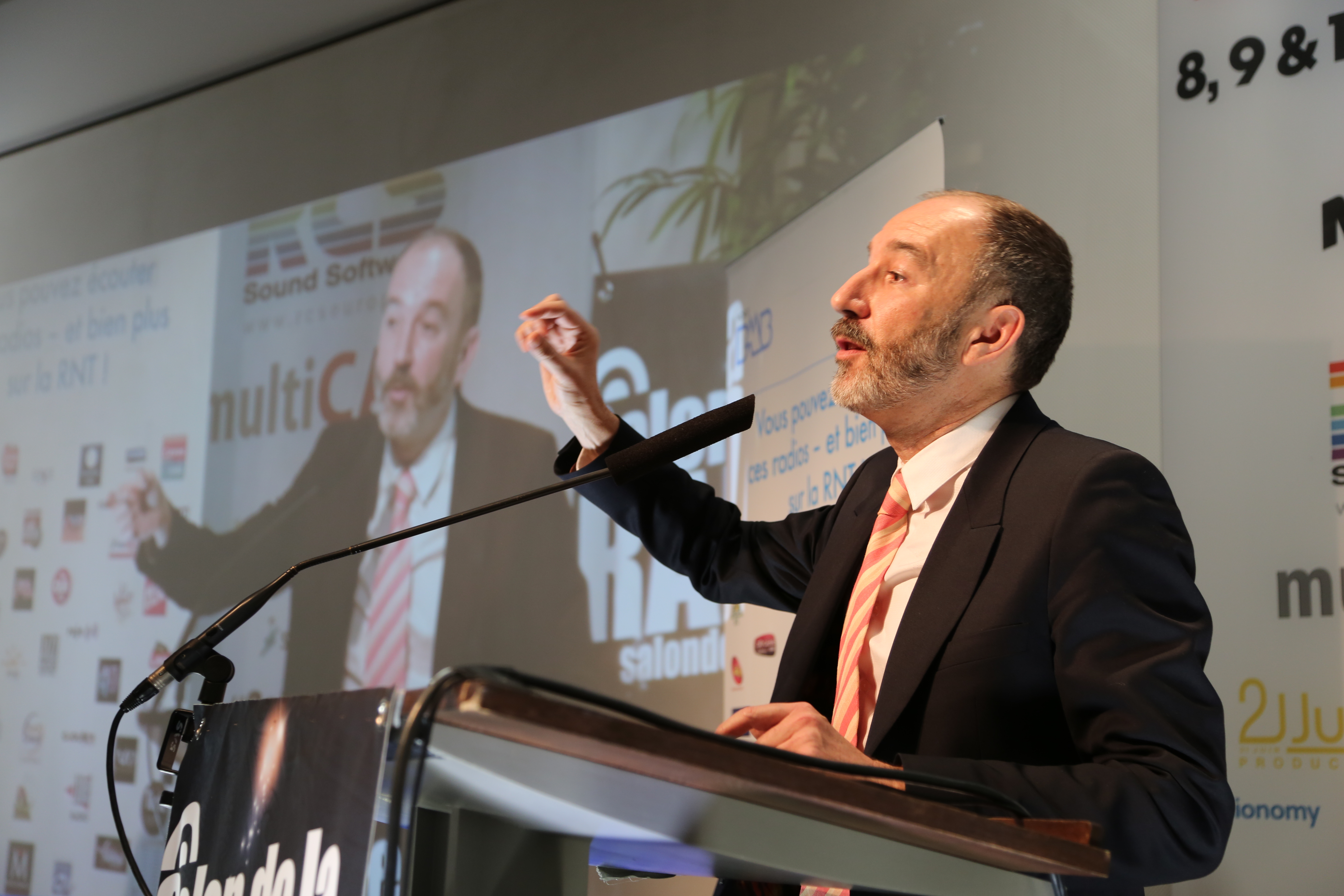 Pierre Bellanger, fondateur et PDG de Skyrock, a captivé l’auditorium autour de belles envolées lyriques dont il a le secret © Serge Surpin