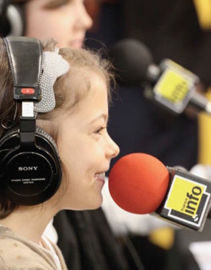 L'Atelier radio de France Info au Forum des Halles