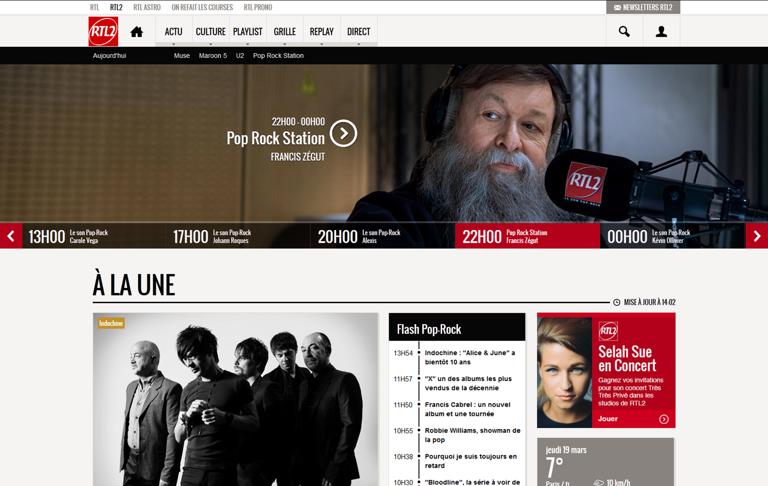 RTL2.fr lance son nouveau site web