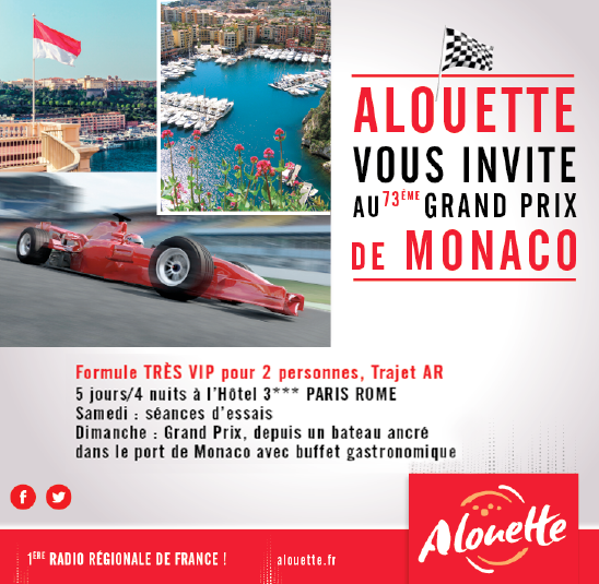 Alouette en pole position à Monaco