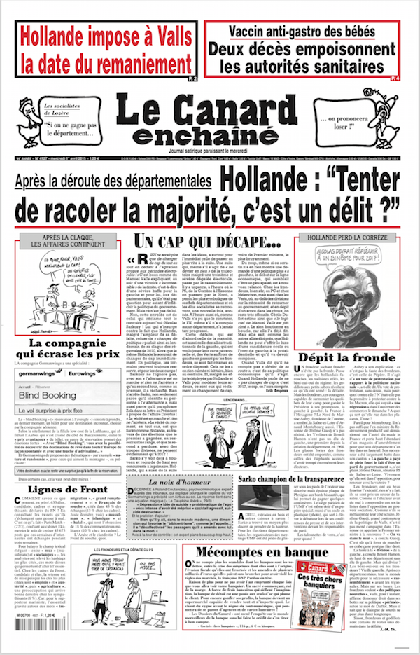 Gallet à nouveau visé par Le Canard enchaîné