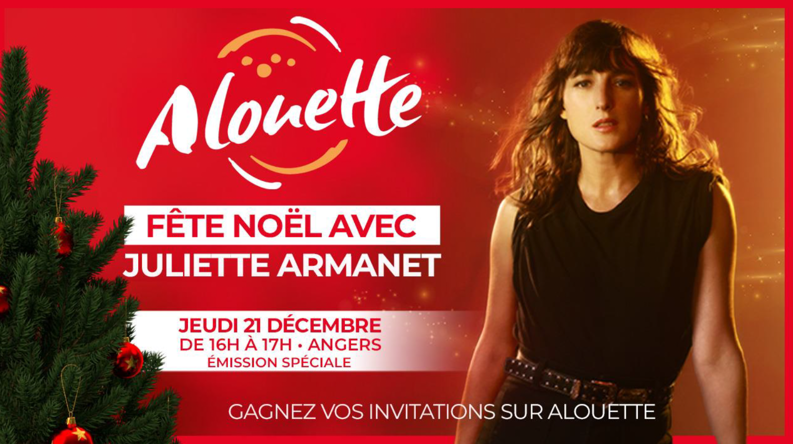 Alouette fête Noël avec Juliette Armanet 