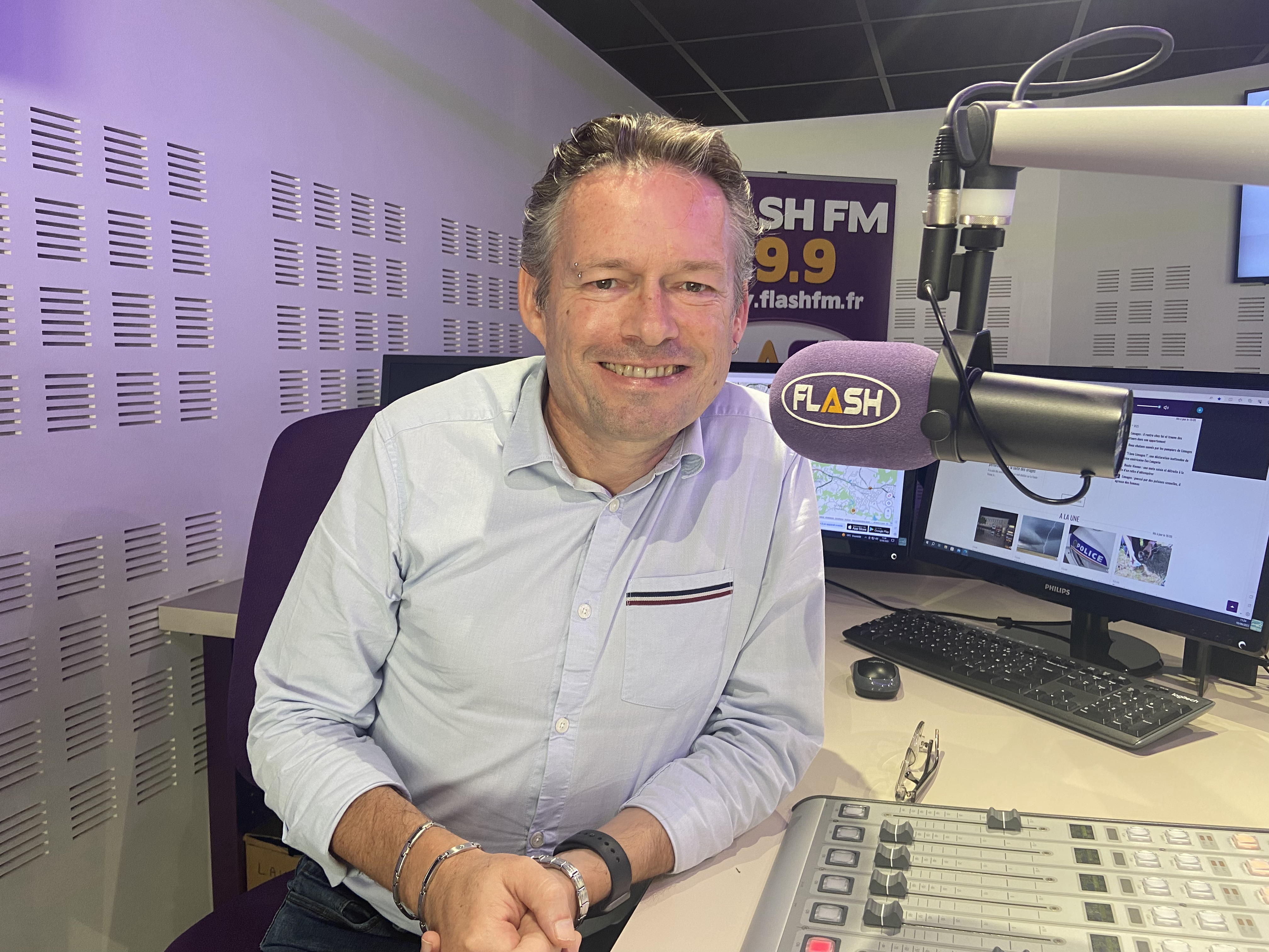 Pascal Thomas développe Flash FM et ses 7 fréquences. Il a fait de son entreprise une station très écoutée à Limoges et en Haute-Vienne.