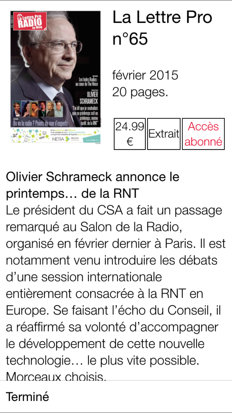 Découvrez l'appli "Kiosque Radio" pour iPad et iPhone