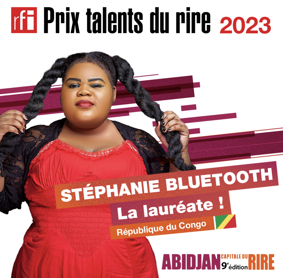 Stéphanie Bluethooth, lauréate du "Prix RFI Talents du rire"