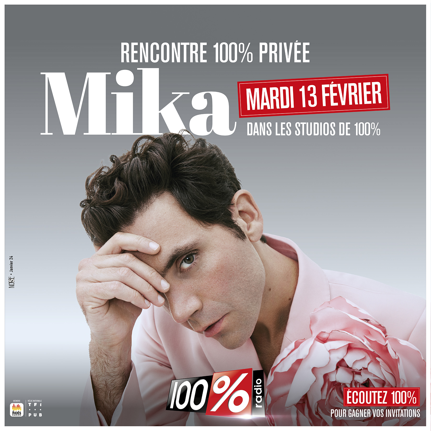 100% organise une rencontre avec le chanteur Mika 