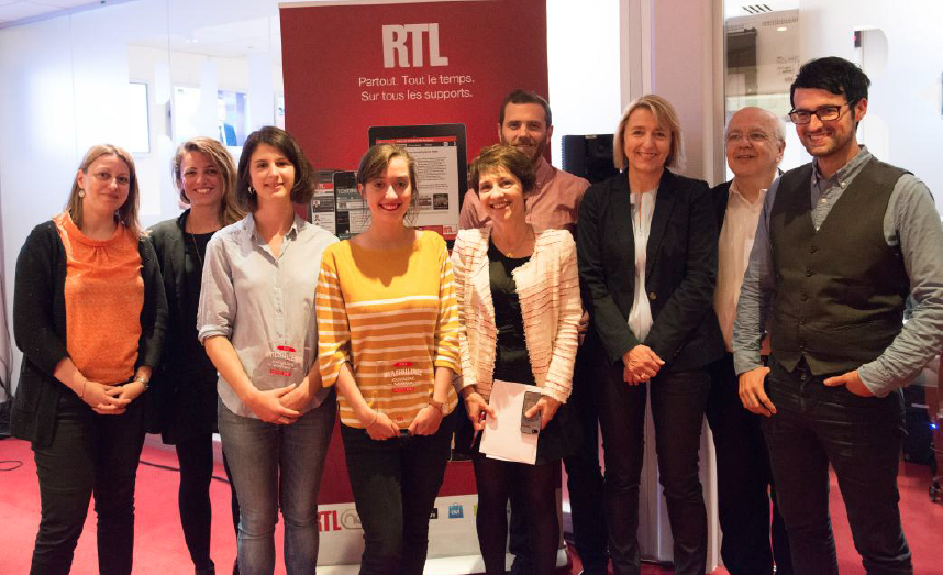 L'équipe du #RTL Challenge Journalisme Numérique © Paul Guyonnet