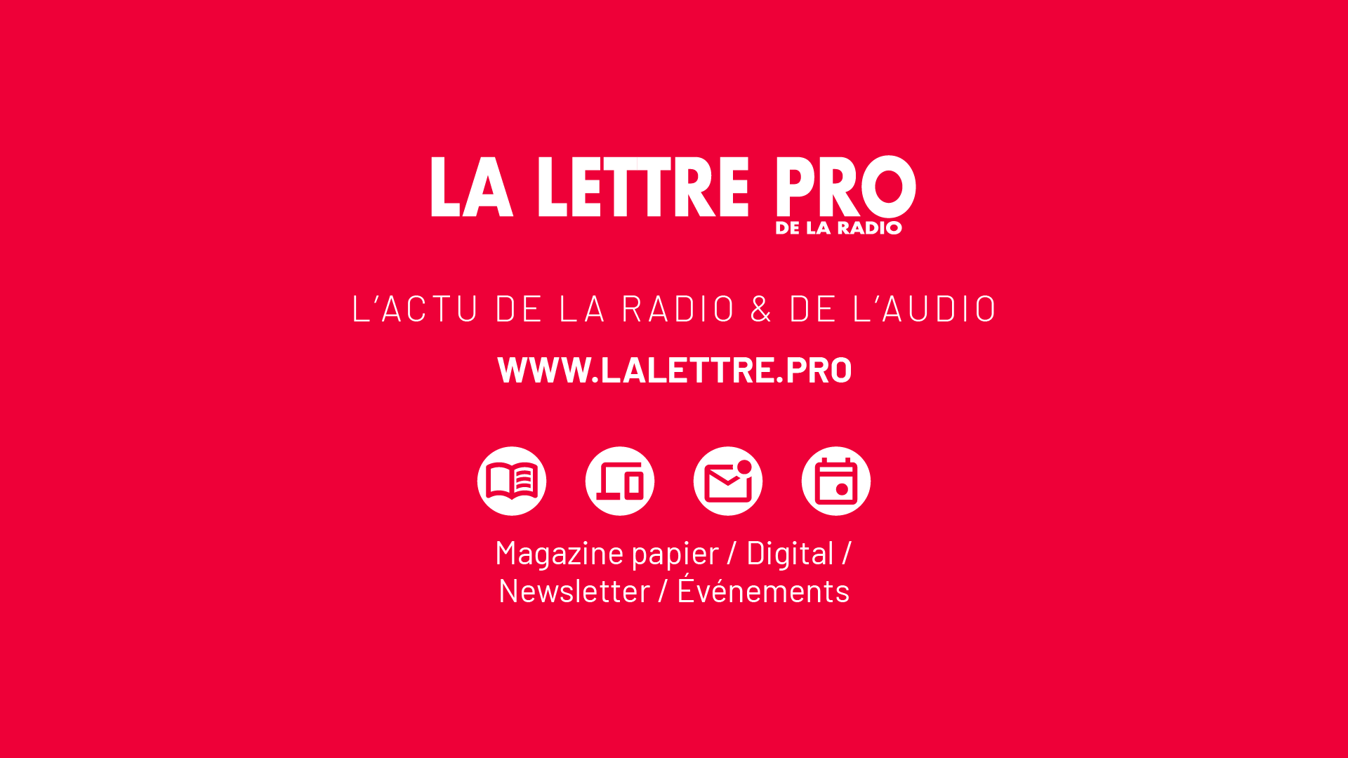 Plus de 16 000 followers suivent La Lettre Pro de la Radio