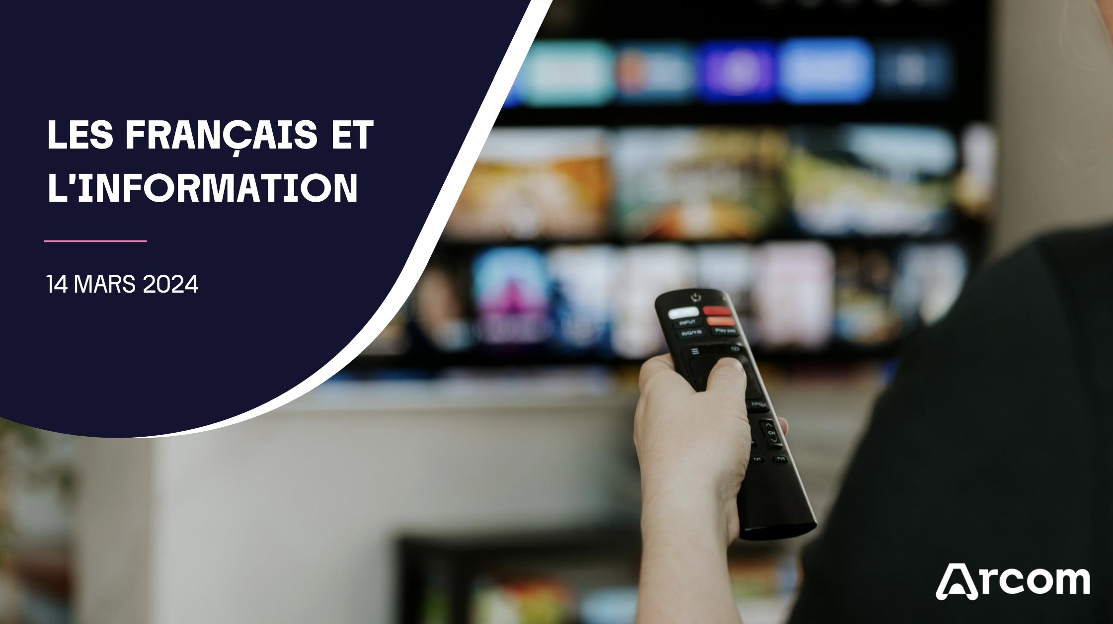 Selon l'Arcom, 94% des Français déclarent s’intéresser à l’information