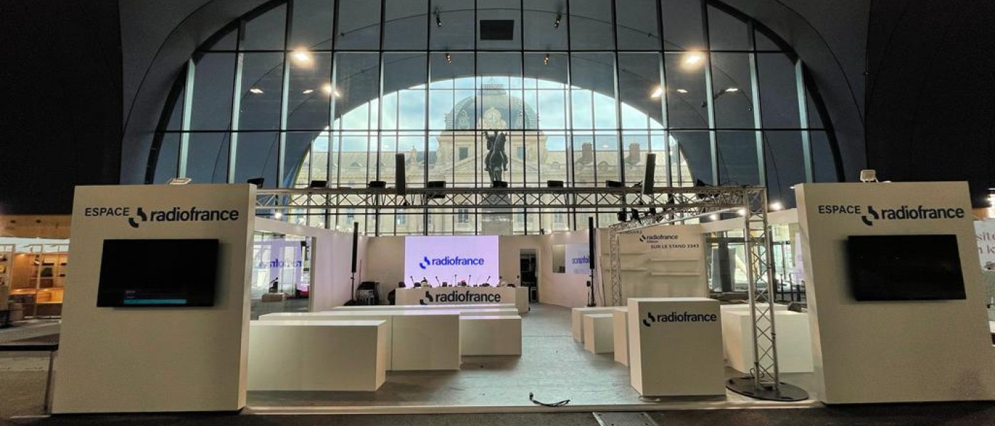 Le studio Radio France sera installé à l'entrée du Grand Palais Éphémère © Rémi Gouriou/Radio France