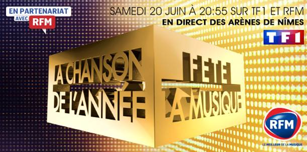 RFM partenaire de "La Chanson de l'année fête la musique" sur TF1